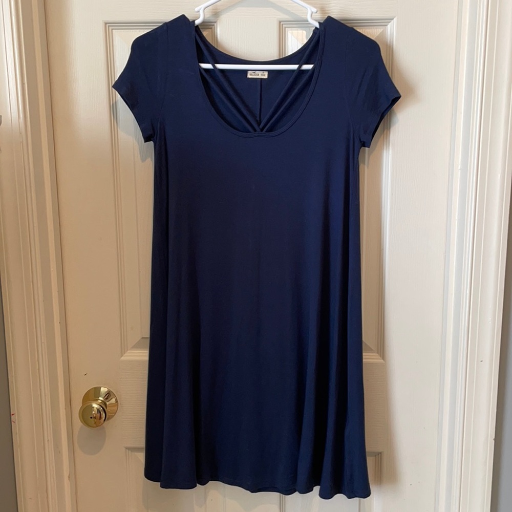 Hollister Navy Blue Short Sleeved Dress